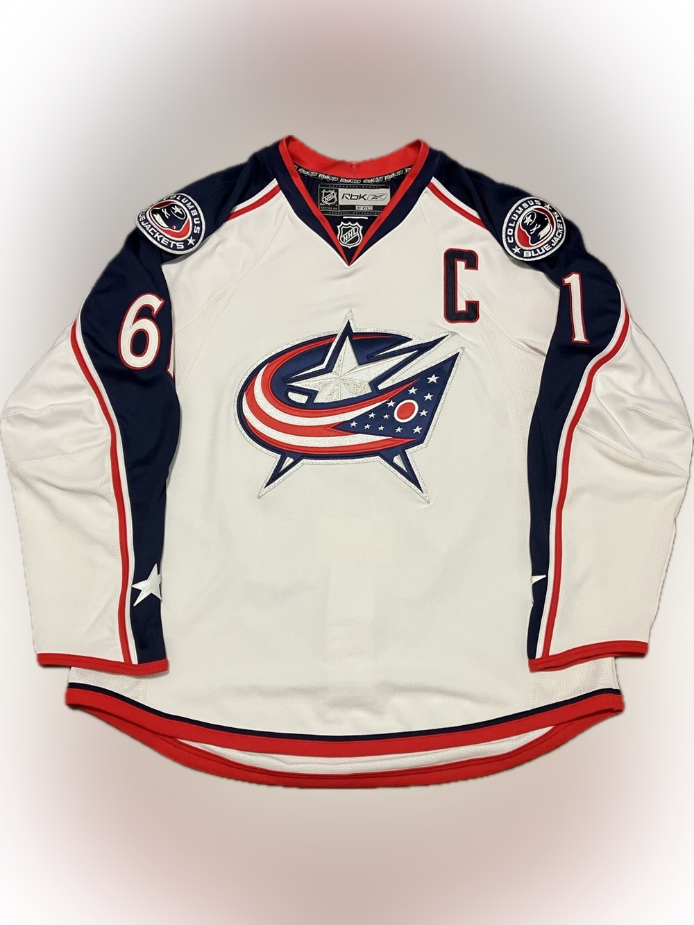 Columbus Blue Jackets Rick Nash Reebok Edge 1.0 NHL Hockey Jersey Size 52